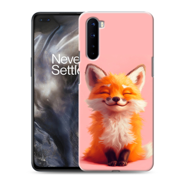 Силиконовый чехол на OnePlus Nord с принтом милая лиса Силиконовый чехол на OnePlus Nord с принтом милая лиса