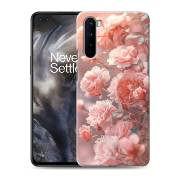 Силиконовый чехол на OnePlus Nord с принтом Розовые розы Силиконовый чехол на OnePlus Nord с принтом Розовые розы
