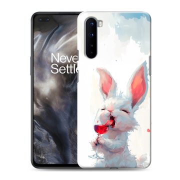 Силиконовый чехол на OnePlus Nord с принтом кролик зайчик Силиконовый чехол на OnePlus Nord с принтом кролик зайчик