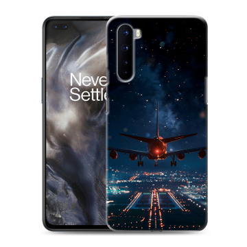 Силиконовый чехол на OnePlus Nord с принтом самолет Силиконовый чехол на OnePlus Nord с принтом самолет