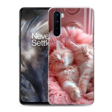 Силиконовый чехол на OnePlus Nord с принтом котята котики Силиконовый чехол на OnePlus Nord с принтом котята котики