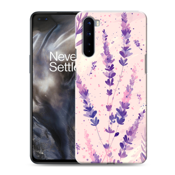 Силиконовый чехол на OnePlus Nord с принтом цветы лаванда Силиконовый чехол на OnePlus Nord с принтом цветы лаванда