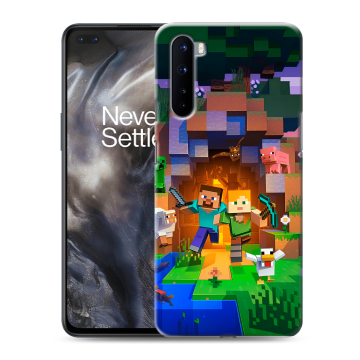 Силиконовый чехол на OnePlus Nord с принтом Майнкрафт Minecraft Силиконовый чехол на OnePlus Nord с принтом Майнкрафт Minecraft