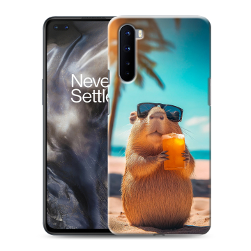 Силиконовый чехол на OnePlus Nord с принтом Капибара Силиконовый чехол на OnePlus Nord с принтом Капибара