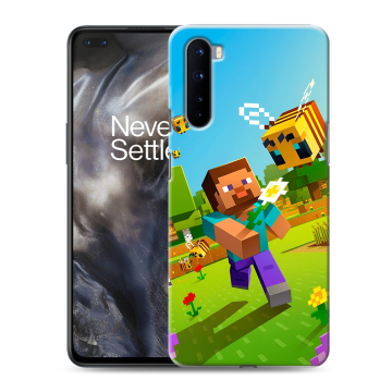 Силиконовый чехол на OnePlus Nord с принтом Майнкрафт Minecraft Силиконовый чехол на OnePlus Nord с принтом Майнкрафт Minecraft