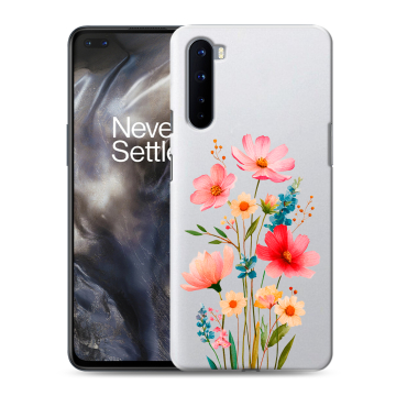 Силиконовый чехол на OnePlus Nord с принтом Цветы Силиконовый чехол на OnePlus Nord с принтом Цветы