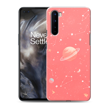 Силиконовый чехол на OnePlus Nord с принтом Розовый космос Силиконовый чехол на OnePlus Nord с принтом Розовый космос