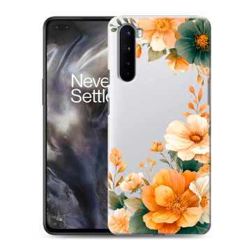 Силиконовый чехол на OnePlus Nord с принтом Цветы принт Силиконовый чехол на OnePlus Nord с принтом Цветы принт