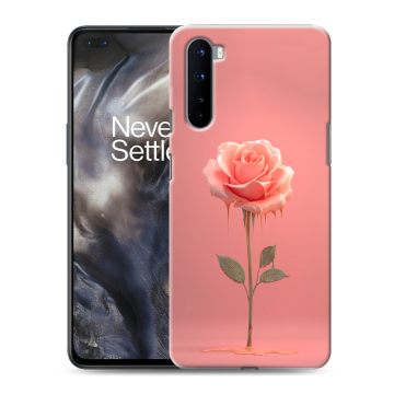 Силиконовый чехол на OnePlus Nord с принтом Розовая роза Силиконовый чехол на OnePlus Nord с принтом Розовая роза