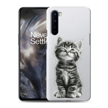 Силиконовый чехол на OnePlus Nord с принтом Котенок Силиконовый чехол на OnePlus Nord с принтом Котенок