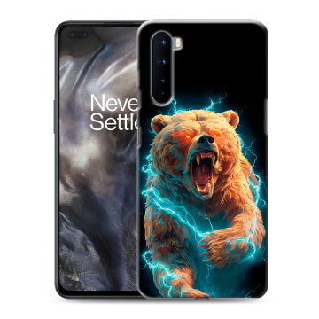 Силиконовый чехол на OnePlus Nord с принтом Медведь Силиконовый чехол на OnePlus Nord с принтом Медведь