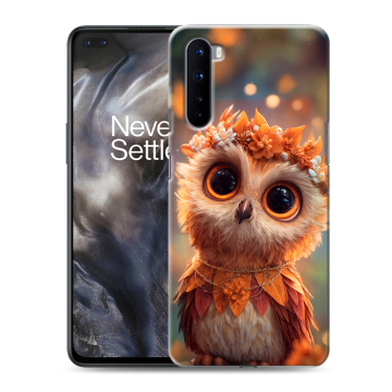 Силиконовый чехол на OnePlus Nord с принтом Милая сова Силиконовый чехол на OnePlus Nord с принтом Милая сова