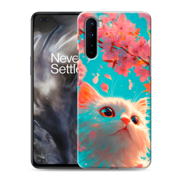 Силиконовый чехол на OnePlus Nord с принтом Красивый кот Силиконовый чехол на OnePlus Nord с принтом Красивый кот