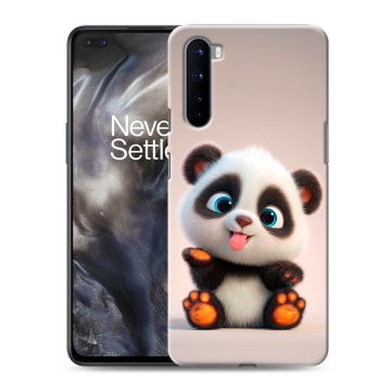 Силиконовый чехол на OnePlus Nord с принтом милая панда Силиконовый чехол на OnePlus Nord с принтом милая панда