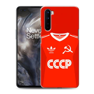 Силиконовый чехол на OnePlus Nord с принтом Флаг Герб СССР Силиконовый чехол на OnePlus Nord с принтом Флаг Герб СССР