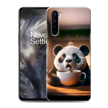 Силиконовый чехол на OnePlus Nord с принтом смешная панда Силиконовый чехол на OnePlus Nord с принтом смешная панда