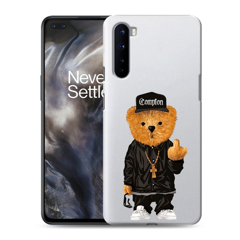 Пластиковый чехол на OnePlus Nord с принтом Мишка Пластиковый чехол на OnePlus Nord с принтом Мишка