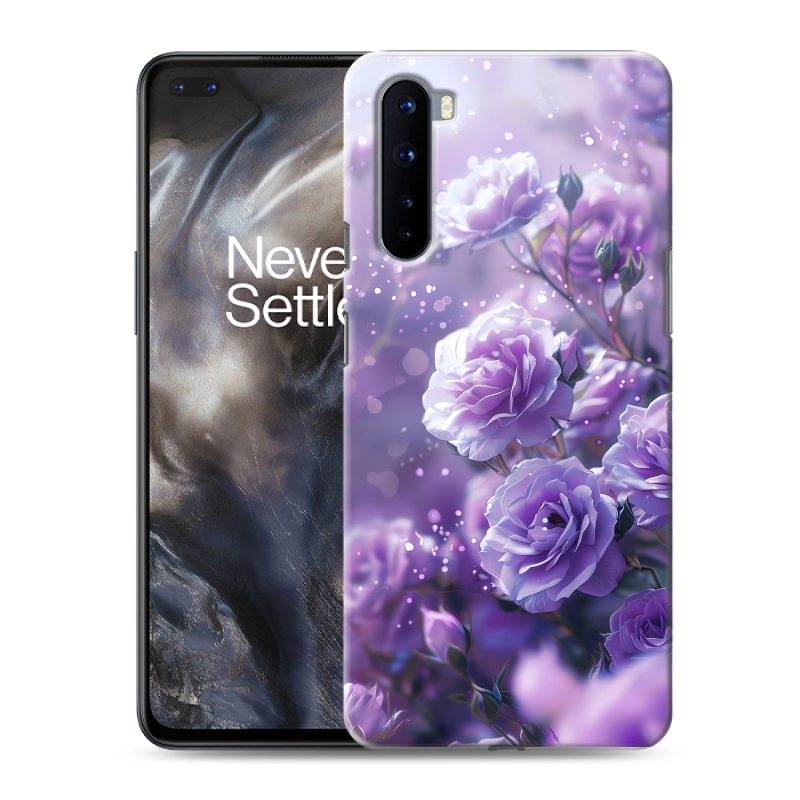 Силиконовый чехол на OnePlus Nord с принтом Розы цветы Силиконовый чехол на OnePlus Nord с принтом Розы цветы