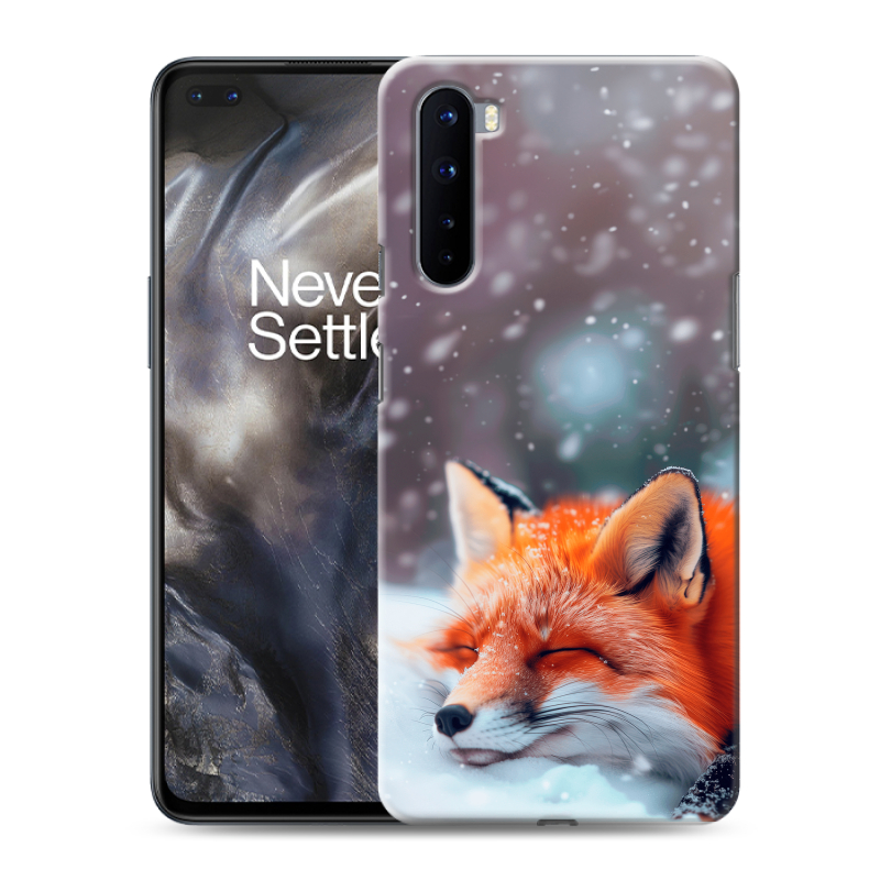Силиконовый чехол на OnePlus Nord с принтом лиса Силиконовый чехол на OnePlus Nord с принтом лиса