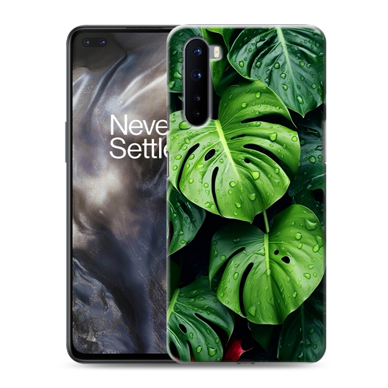 Пластиковый чехол на OnePlus Nord с принтом Листья Пластиковый чехол на OnePlus Nord с принтом Листья