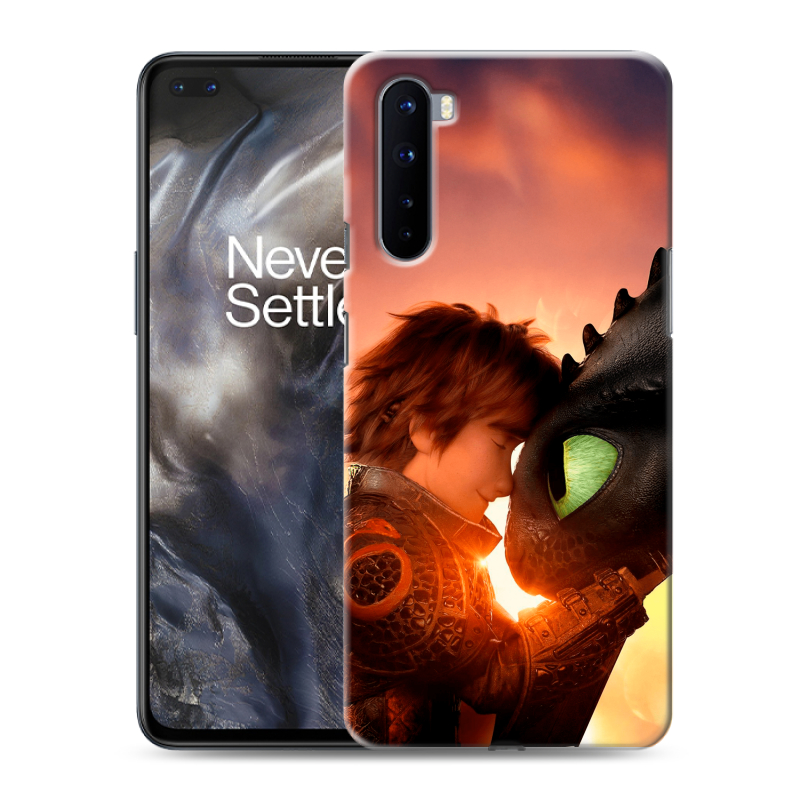 Пластиковый чехол на OnePlus Nord с принтом Как приручить дракона Пластиковый чехол на OnePlus Nord с принтом Как приручить дракона