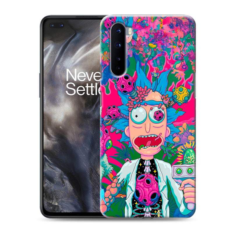 Пластиковый чехол на OnePlus Nord с принтом Рик и Морти Rick Morty Пластиковый чехол на OnePlus Nord с принтом Рик и Морти Rick Morty