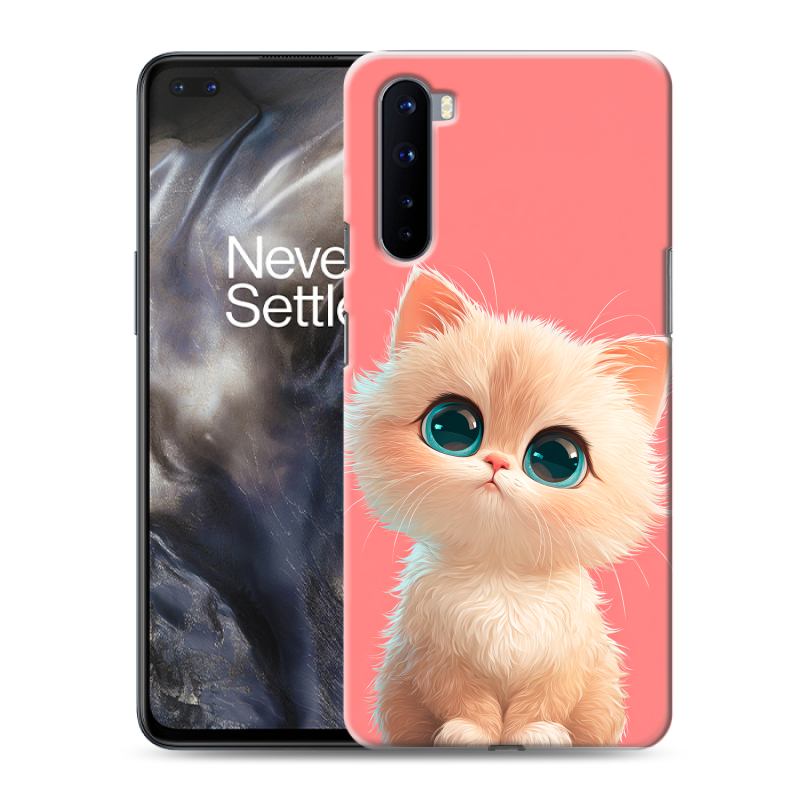 Силиконовый чехол на OnePlus Nord с принтом Розовый котенок Силиконовый чехол на OnePlus Nord с принтом Розовый котенок