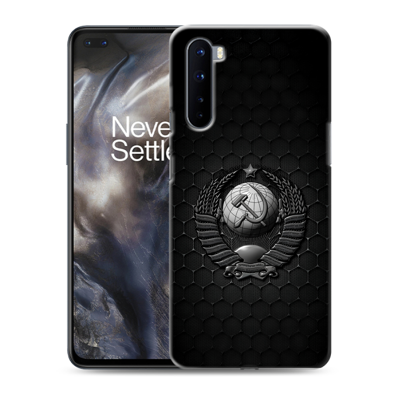 Силиконовый чехол на OnePlus Nord с принтом Герб Флаг СССР Силиконовый чехол на OnePlus Nord с принтом Герб Флаг СССР