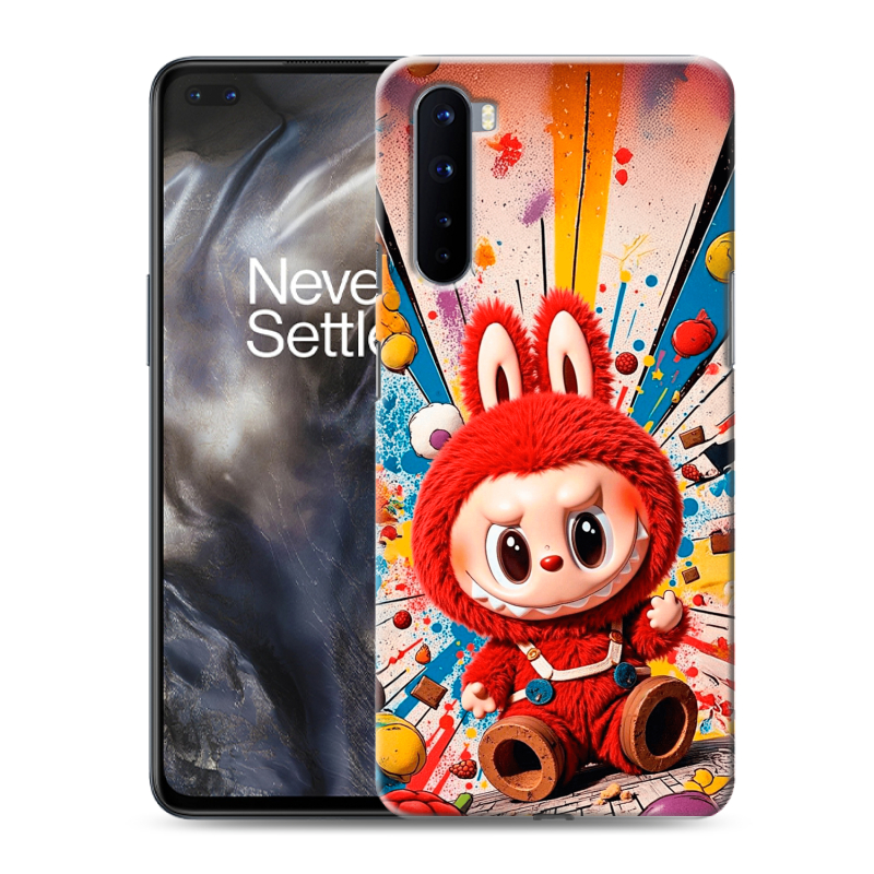 Силиконовый противоударный чехол на OnePlus Nord с принтом Labubu Лабубу Силиконовый противоударный чехол на OnePlus Nord с принтом Labubu Лабубу