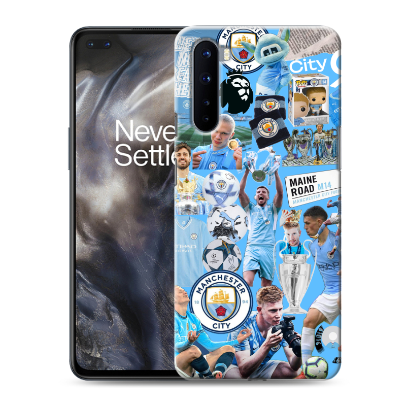 Силиконовый чехол на OnePlus Nord с принтом Man City Манчестер Сити Силиконовый чехол на OnePlus Nord с принтом Man City Манчестер Сити