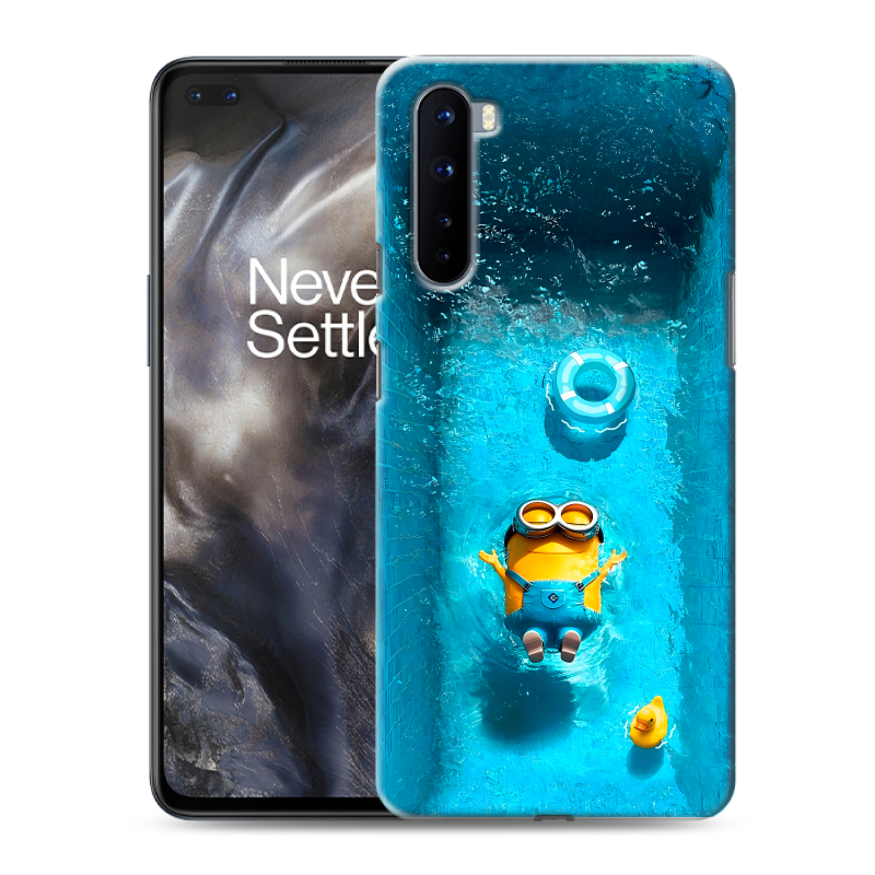 Силиконовый чехол на OnePlus Nord с принтом Миньоны Силиконовый чехол на OnePlus Nord с принтом Миньоны