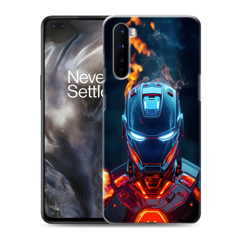 Пластиковый чехол на OnePlus Nord с принтом IronMan Железный человек Пластиковый чехол на OnePlus Nord с принтом IronMan Железный человек