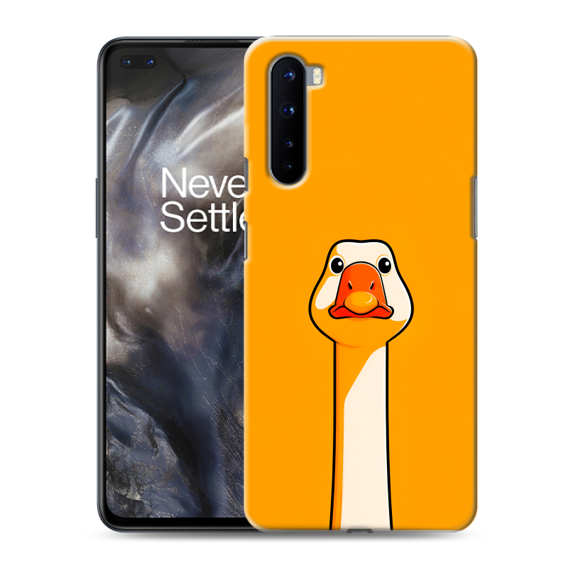 Силиконовый чехол на OnePlus Nord с принтом Смешная утка Силиконовый чехол на OnePlus Nord с принтом Смешная утка