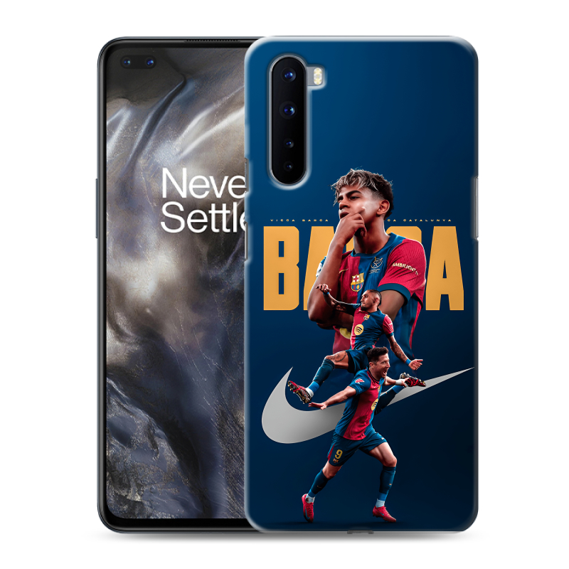 Пластиковый чехол на OnePlus Nord с принтом Барселона Barca Yamal Пластиковый чехол на OnePlus Nord с принтом Барселона Barca Yamal