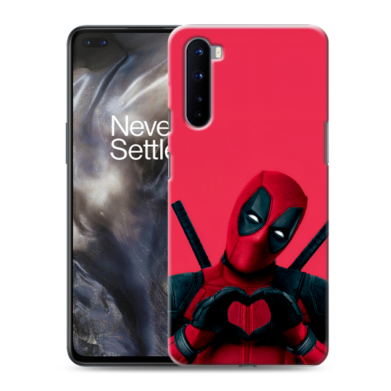 Силиконовый противоударный чехол на OnePlus Nord с принтом Дедпул Deadpool Силиконовый противоударный чехол на OnePlus Nord с принтом Дедпул Deadpool