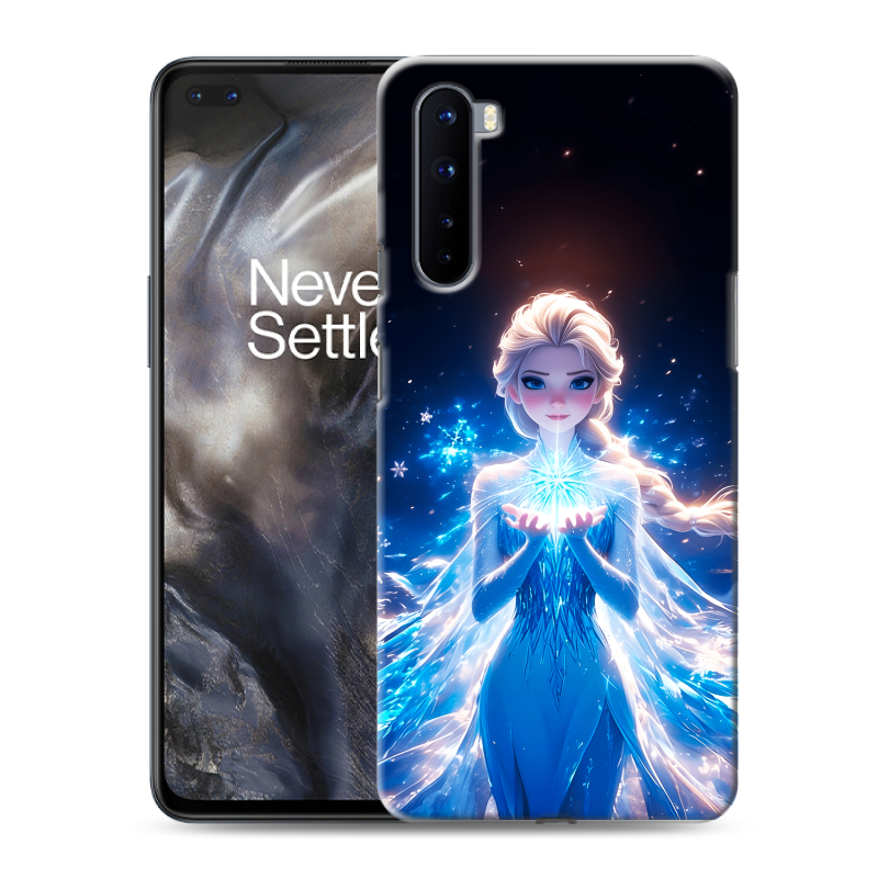Силиконовый чехол на OnePlus Nord с принтом Холодное сердце Frozen Силиконовый чехол на OnePlus Nord с принтом Холодное сердце Frozen