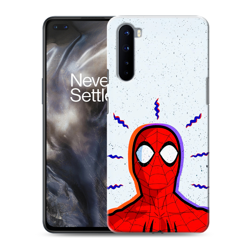 Силиконовый противоударный чехол на OnePlus Nord с принтом Spiderman Человек паук Силиконовый противоударный чехол на OnePlus Nord с принтом Spiderman Человек паук