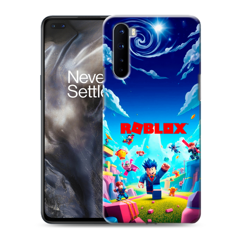 Силиконовый противоударный чехол на OnePlus Nord с принтом Roblox Роблокс Силиконовый противоударный чехол на OnePlus Nord с принтом Roblox Роблокс