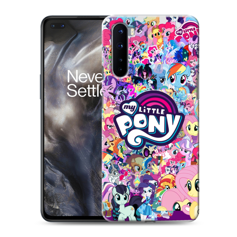 Силиконовый чехол на OnePlus Nord с принтом My little pony Дружба чудо Силиконовый чехол на OnePlus Nord с принтом My little pony Дружба чудо