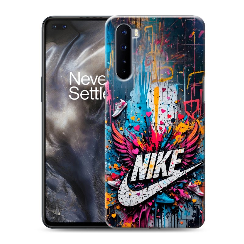 Силиконовый чехол на OnePlus Nord с принтом Nike Найк Силиконовый чехол на OnePlus Nord с принтом Nike Найк