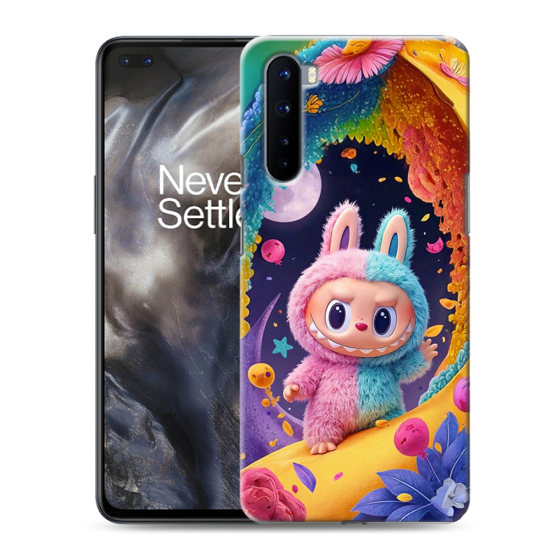 Силиконовый противоударный чехол на OnePlus Nord с принтом Labubu Лабубу Силиконовый противоударный чехол на OnePlus Nord с принтом Labubu Лабубу