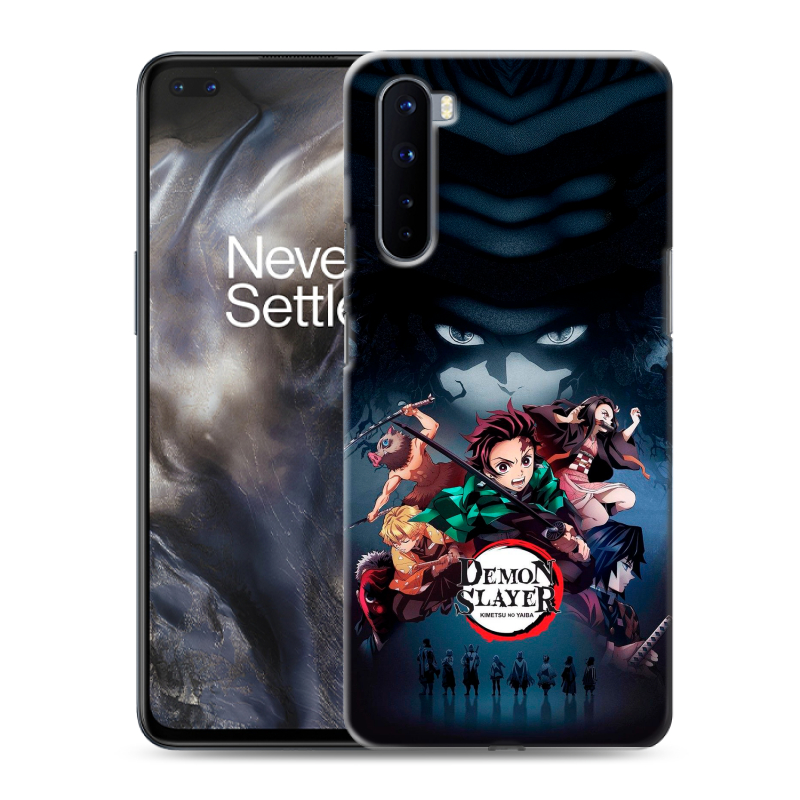 Силиконовый противоударный чехол на OnePlus Nord с принтом Demon Slayer Клинок рассекающий демонов Силиконовый противоударный чехол на OnePlus Nord с принтом Demon Slayer Клинок рассекающий демонов