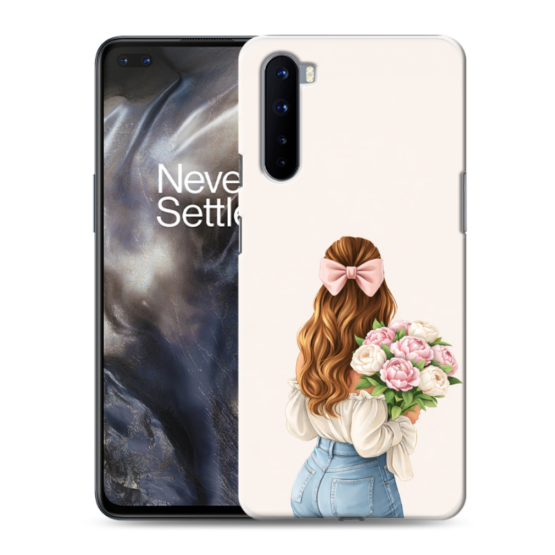 Силиконовый противоударный чехол на OnePlus Nord с принтом женский Силиконовый противоударный чехол на OnePlus Nord с принтом женский