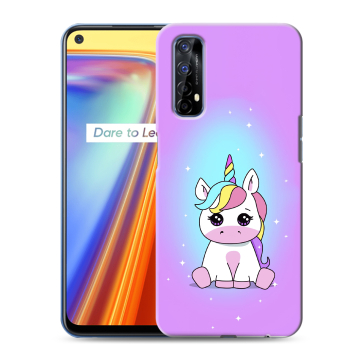 Силиконовый чехол на Realme 7 с принтом Единорог Силиконовый чехол на Realme 7 с принтом Единорог