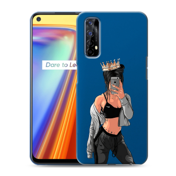 Силиконовый чехол на Realme 7 с принтом Женские принты Силиконовый чехол на Realme 7 с принтом Женские принты