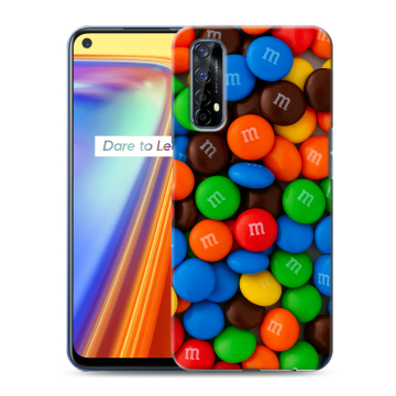 Силиконовый чехол на Realme 7 с принтом Конфеты Силиконовый чехол на Realme 7 с принтом Конфеты