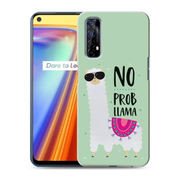 Силиконовый чехол на Realme 7 с принтом Лама Силиконовый чехол на Realme 7 с принтом Лама