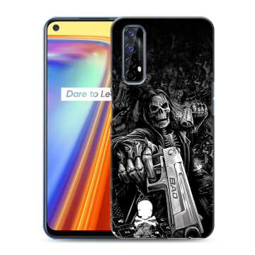 Силиконовый чехол на Realme 7 с принтом Скелет Силиконовый чехол на Realme 7 с принтом Скелет