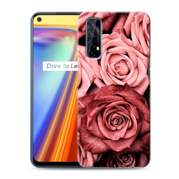 Силиконовый чехол на Realme 7 с принтом Цветы розы Силиконовый чехол на Realme 7 с принтом Цветы розы