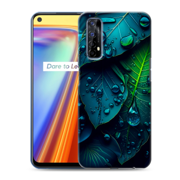 Силиконовый чехол на Realme 7 с принтом Листья Силиконовый чехол на Realme 7 с принтом Листья